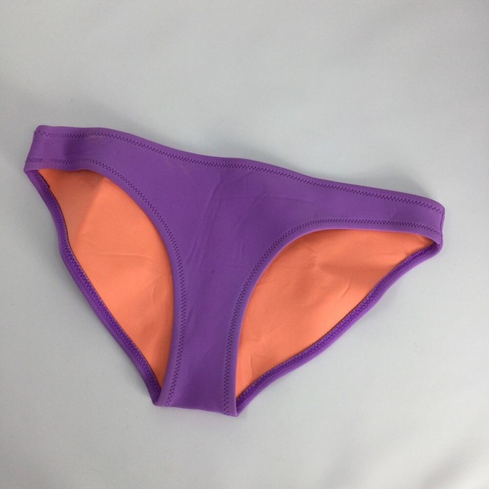 Triangl Neoprene Swim Bottom, purple, size small
